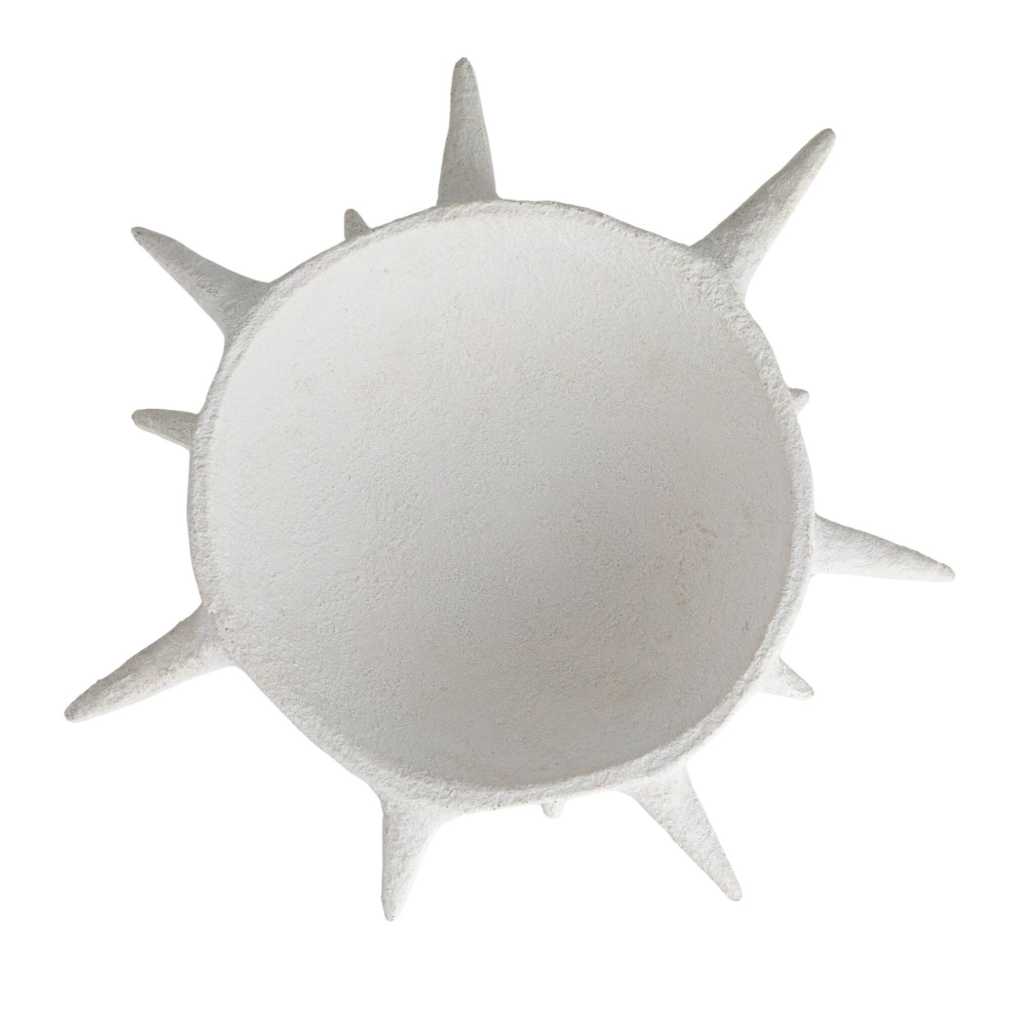 Hello Honey® 16.25" White Spike Accent Volcano Finish Bowl